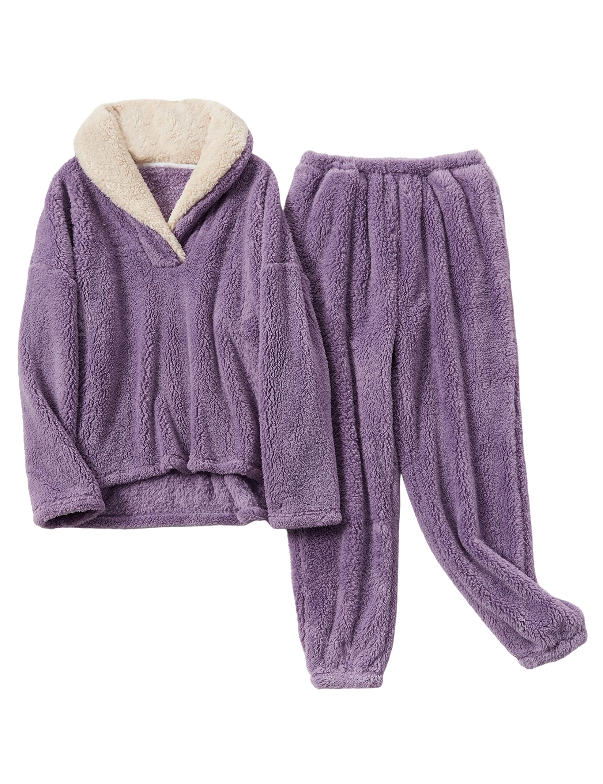 Yeokou Women's Fleece Pajamas Sets