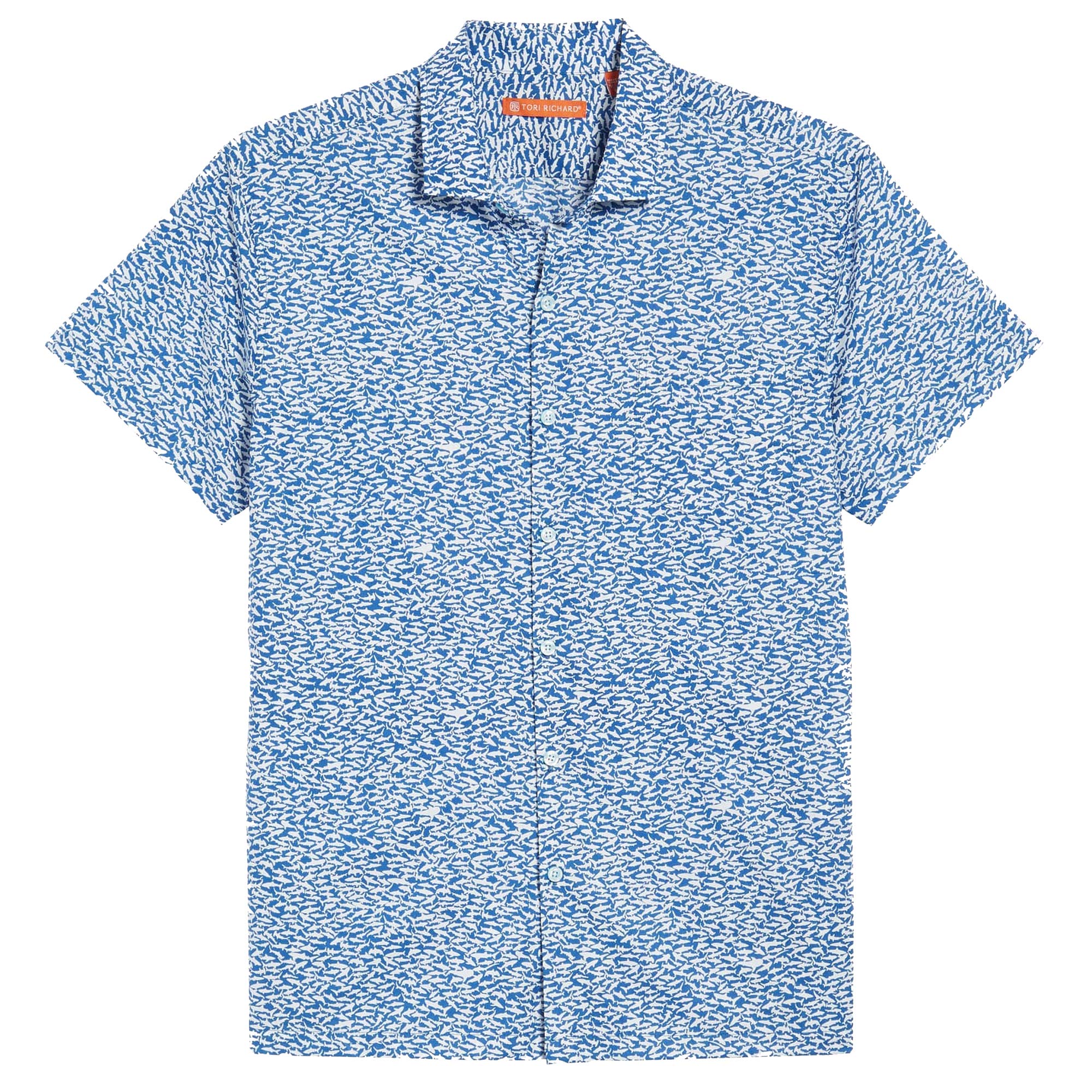 Shark Tank Hawaiian Shirt, Regular Fit Short Sleeve Cotton Mens Top