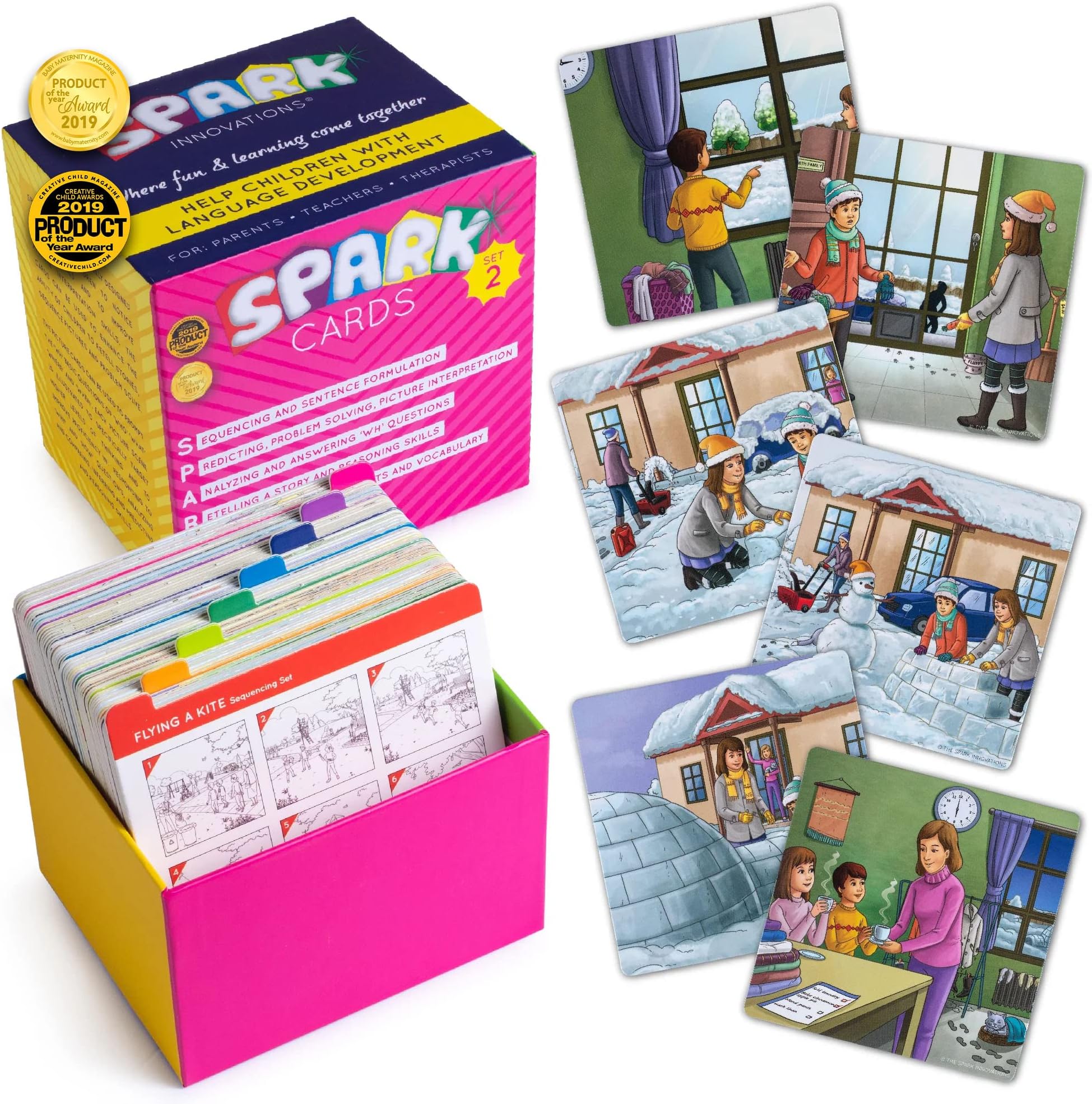 Spark Cards, Sequence Cards, Stories, Image Interpretation, Speech Therapy Games, Special Educational Materials, Writing Construction, Problem Solving, Language Skills Improvement