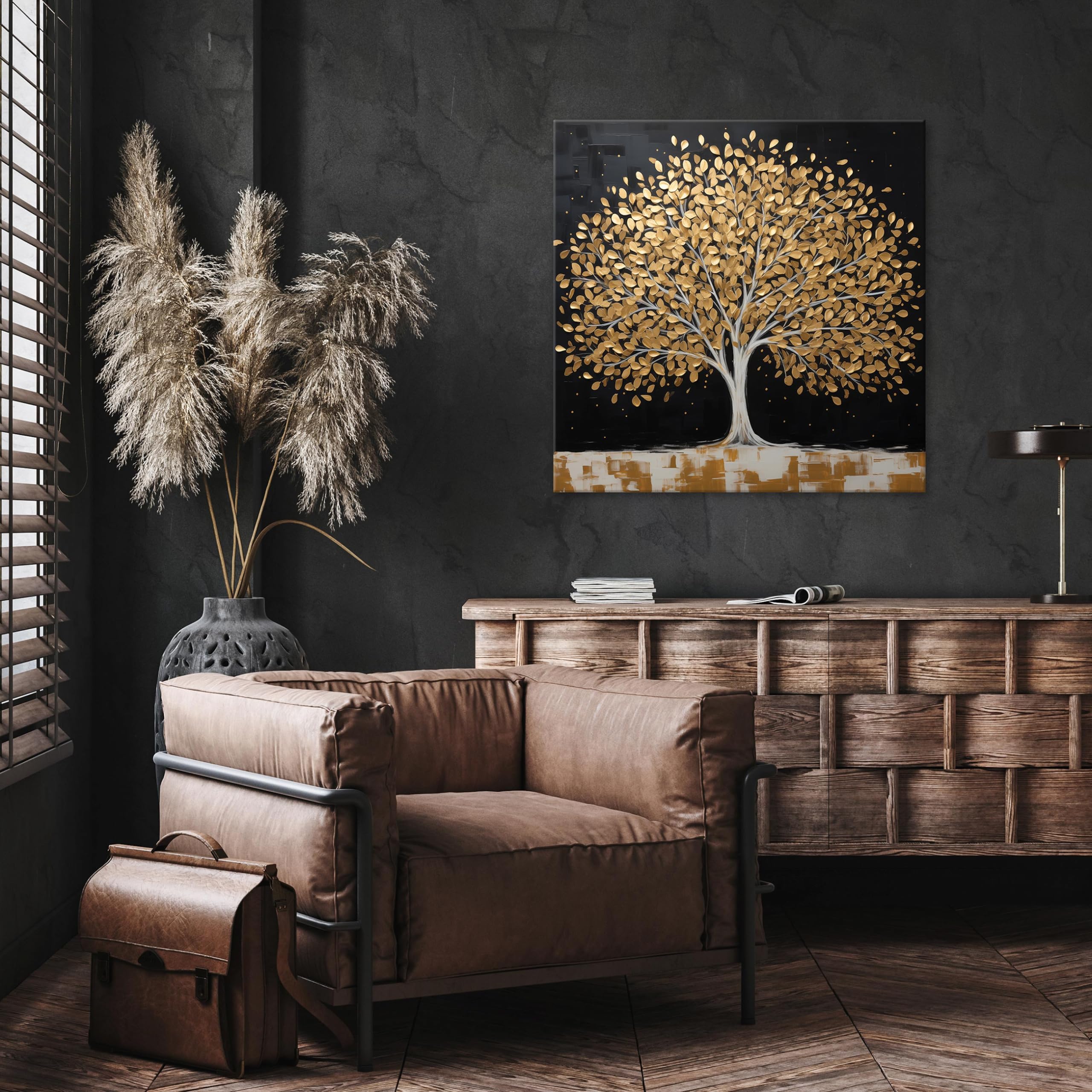 WallArena Leinwand Bilder 80x80 cm