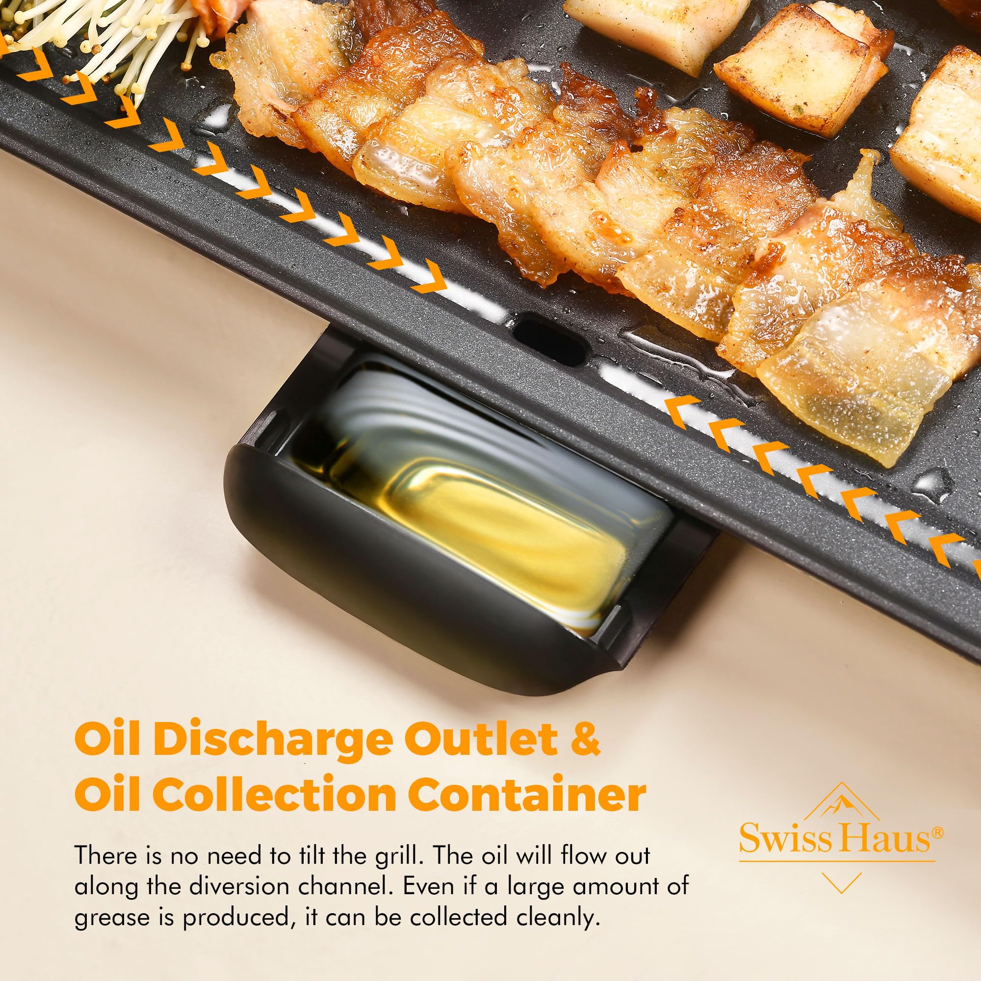 Plaque cuisson électrique Grill 70x23cm 1800W Nero SH-TP70