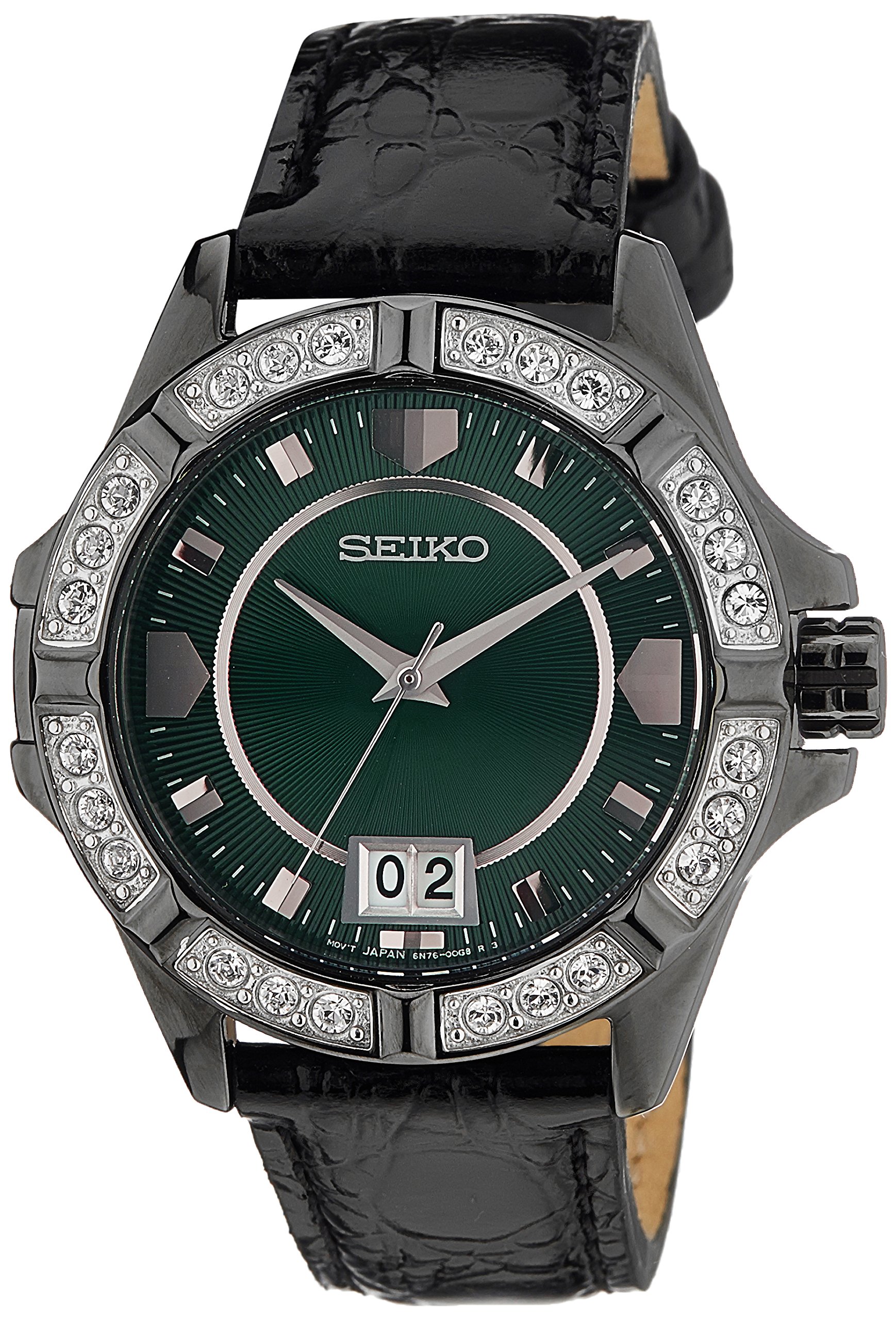 Seiko Leather Lord Analog Green Dial Women Watch-Sur805P1, Bandcolor-Black (B016ML1EBE) Amazon Price History, Amazon Price Tracker