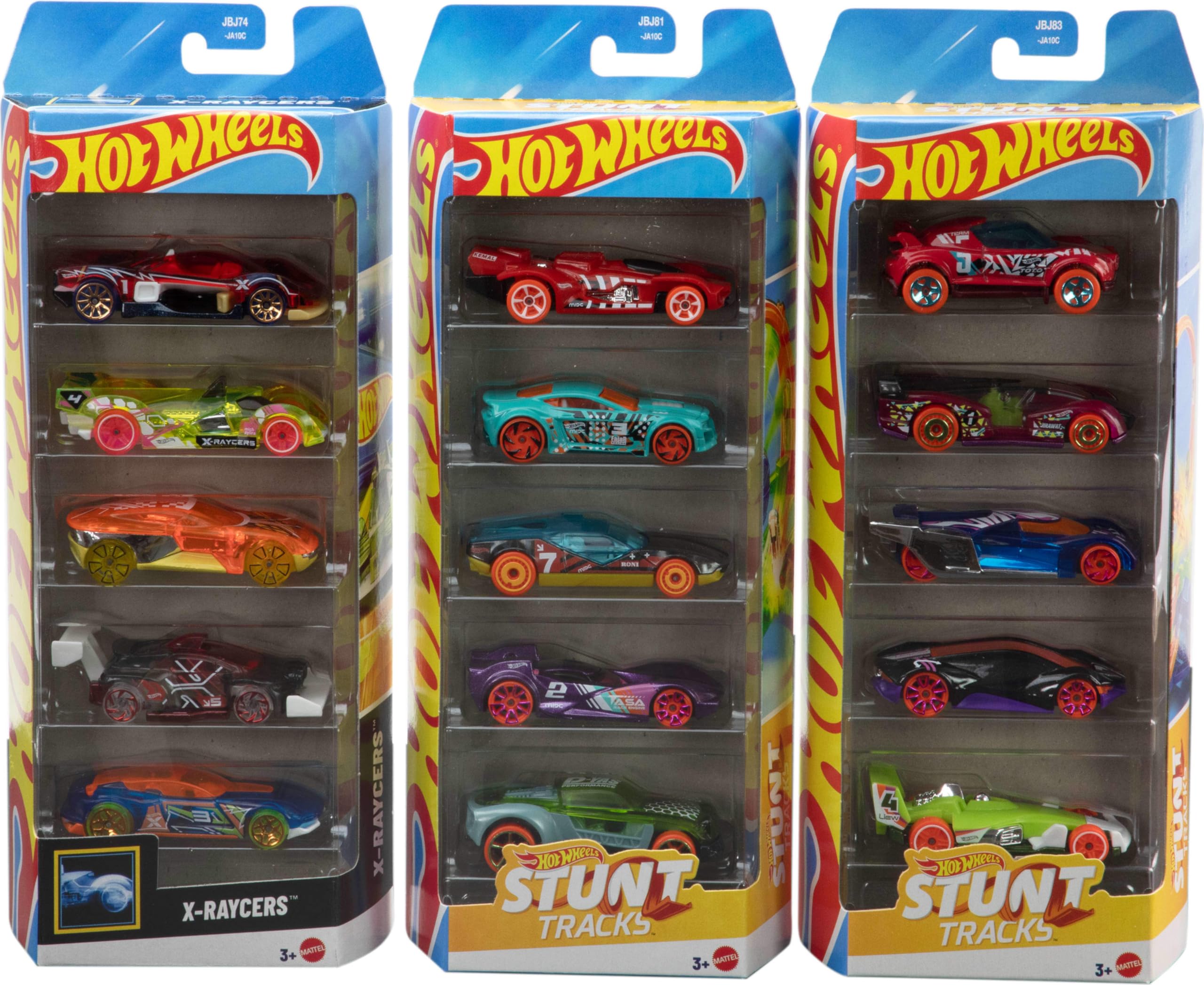 Hot Wheels 15-Vehicle Bundle, 1:64 Scale (Styles May Vary) | Includes 3 Themed Sets of 5 Toy Cars or Trucks for 15 Total, Instant Collection for Play or Display (Amazon Exclusive)