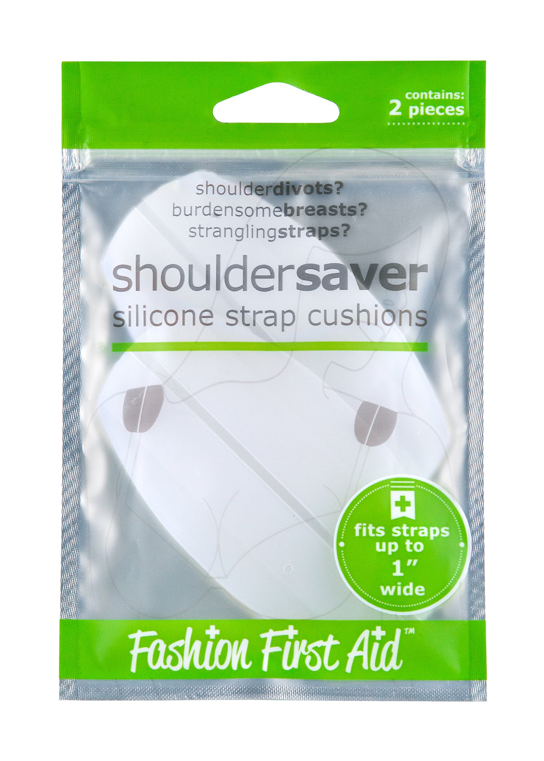 Fashion First Aid Women's Shoulder Saver: Silicone Strap Cushions
