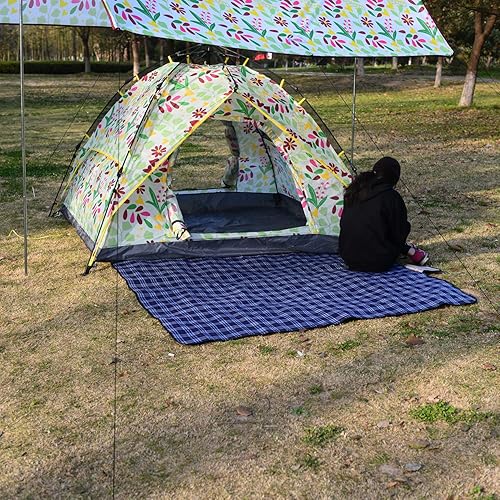 Miniatura 5 de Mantas de pícnic familiares, impermeables y duraderas con correa de transporte, plegables, 50 x 70.9 pulgadas, a prueba de arena, para parques,