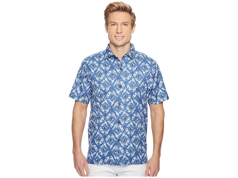 

Tommy Bahama Deep Water Diamond Shirt (Dockside Blue) Men's Clothing