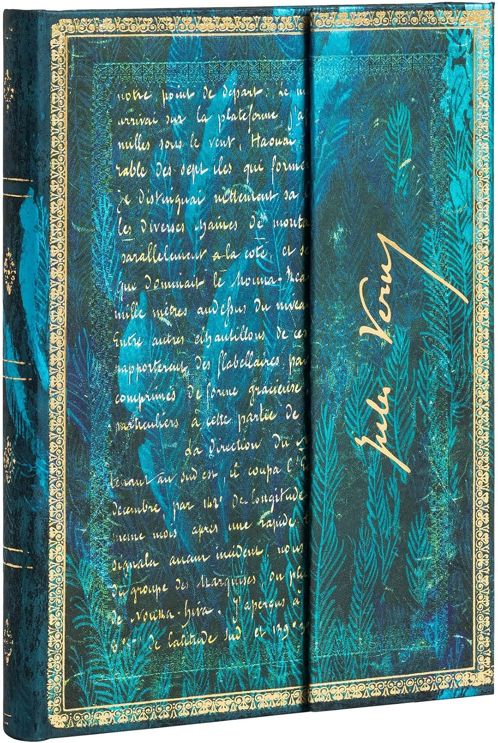 Paperblanks Hardcover Journal Verne, Twenty Thousand Leagues, Blue, Midi (180 x 130)