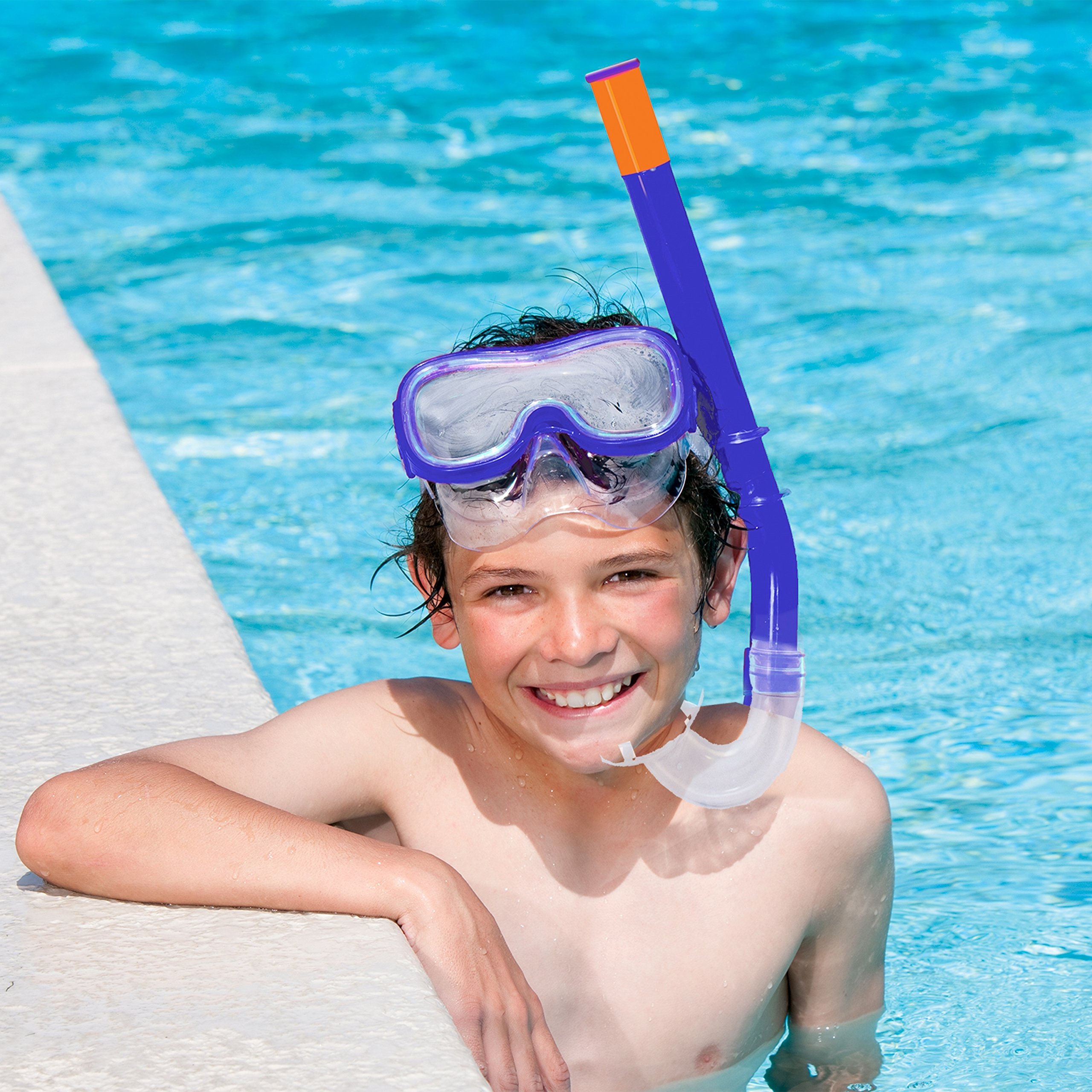 SwimWays Diver Down Swim Mask and Snorkel, Colors May Vary