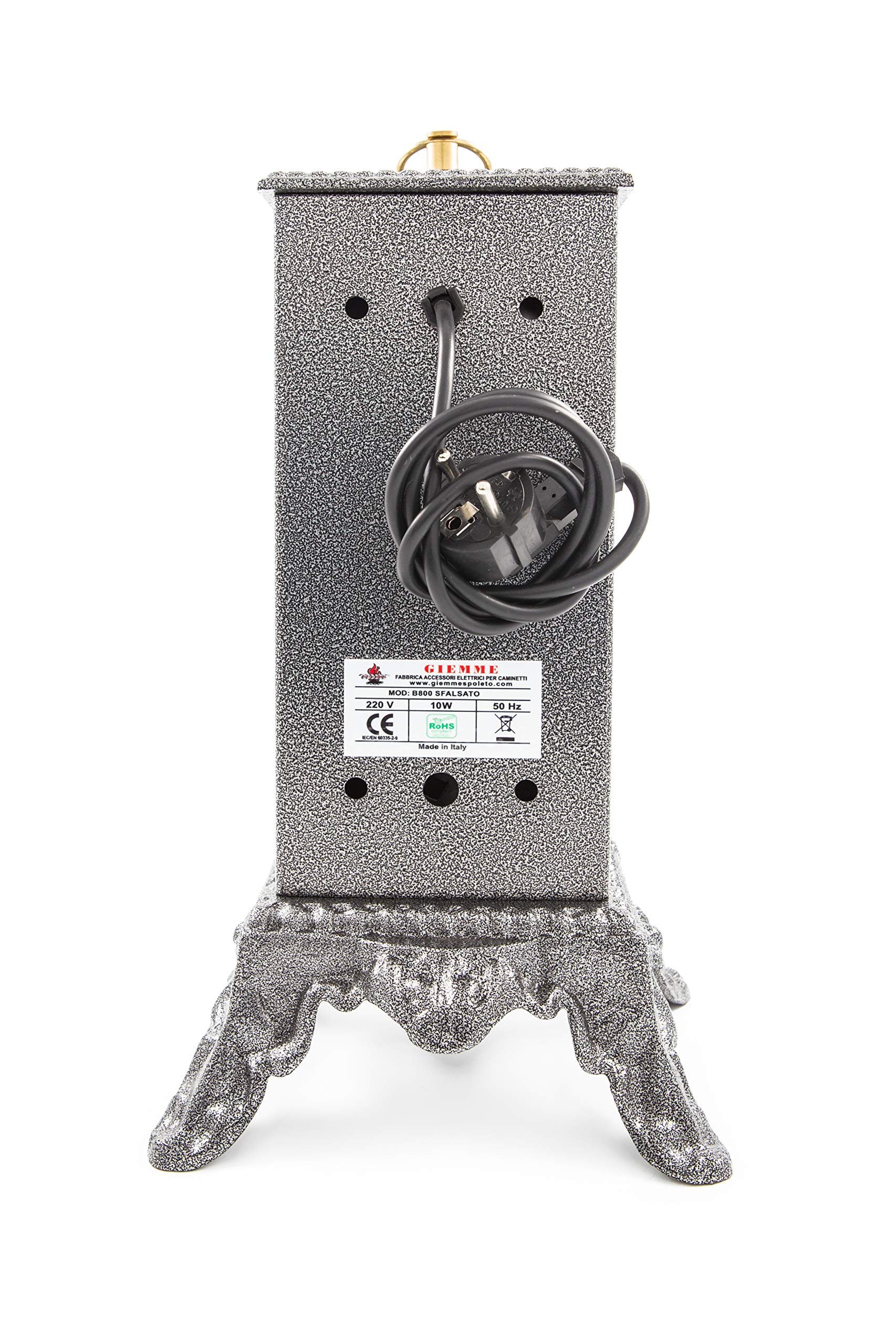 Giemme Spoleto Tournebroche Décalé 2 moteurs, brochettes fixes décalées, capacité 6+6 kg
