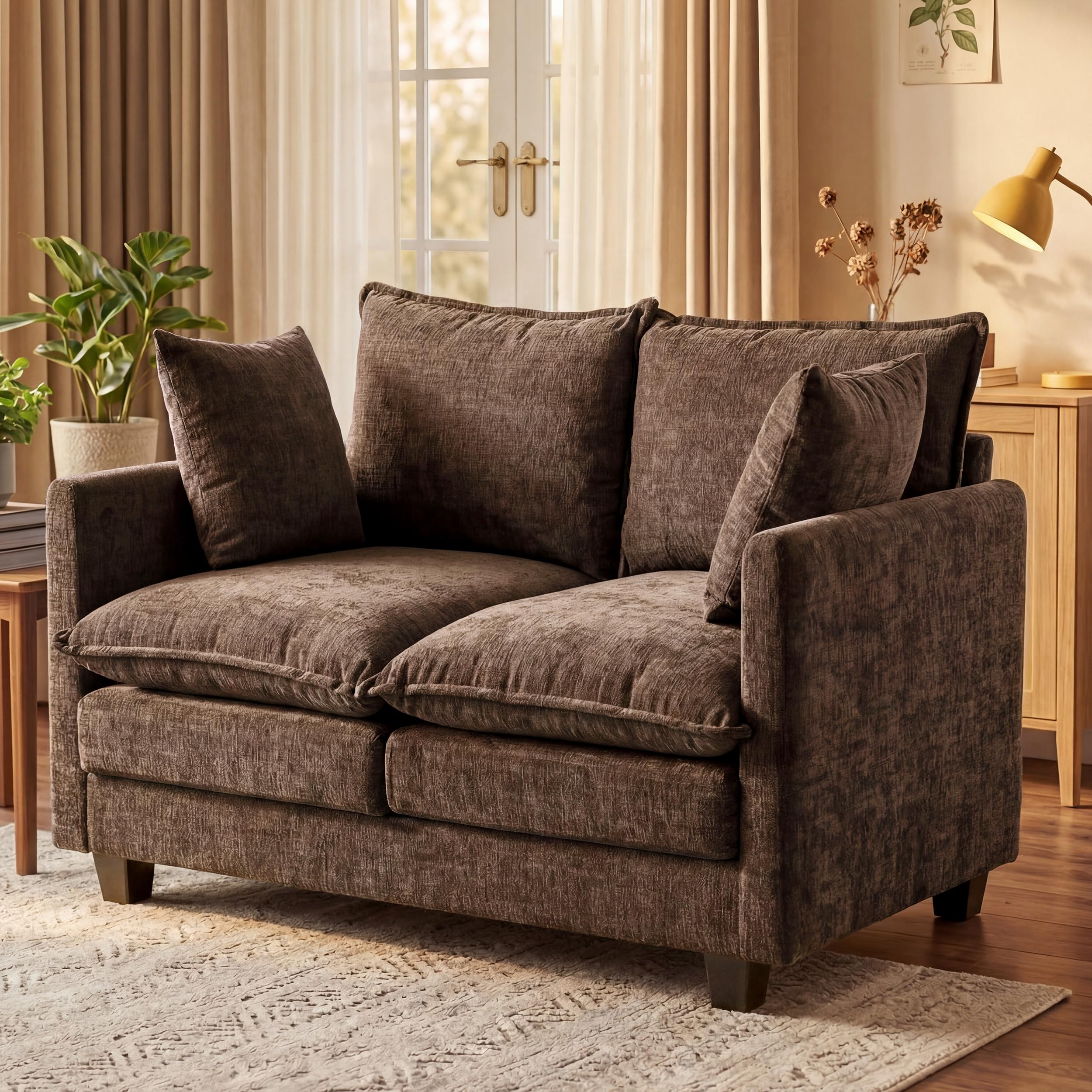 KYJ Loveseat Sofa Cloud Love Seat Couch