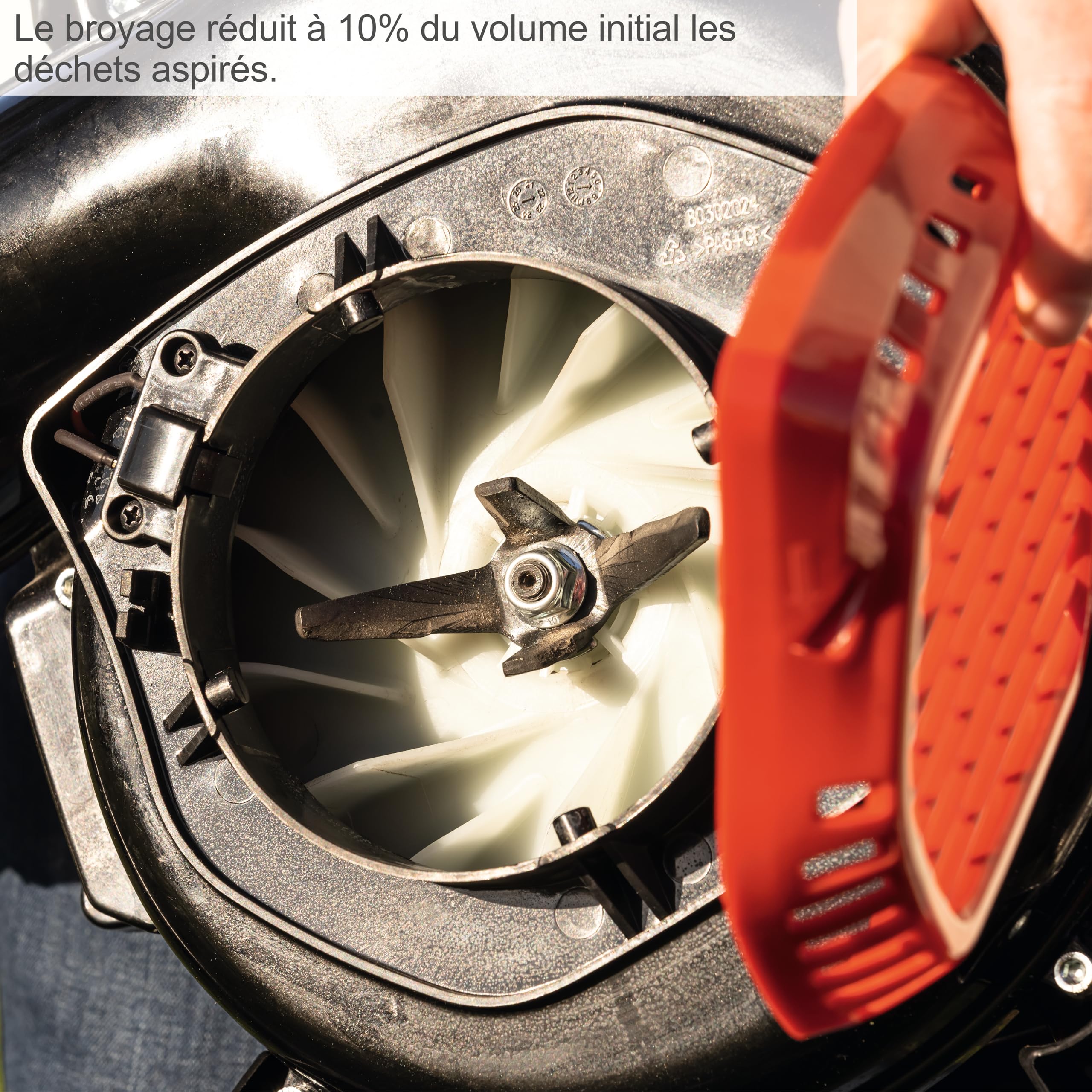 Scheppach Souffleur - Aspirateur de Feuilles Thermique LBH3500P | 4en1 | Easy Start | Moteur 2T - 25,4cm³ & 1,2PS | Vitesse d'air 295 km/h | Volume de Flux d'air 790m³/h | Sac & Accessoires Inclus