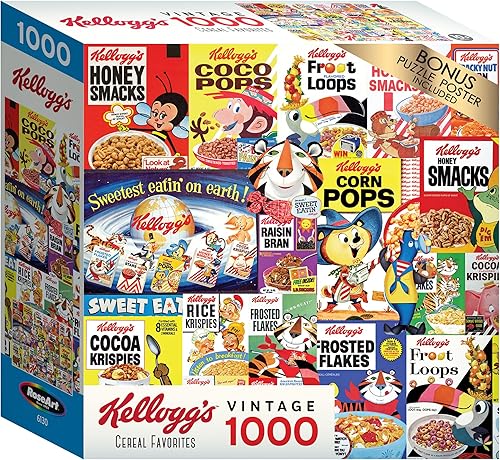 Miniatura 9 de RoseArt - Kellogg's - Town by The Sea - Rompecabezas de 1000 piezas para adultos