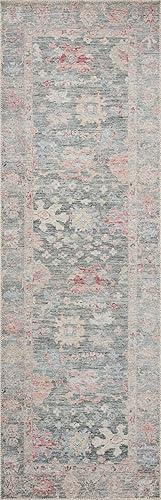 Vista 71 de Loloi II Elysium - Alfombra de pasillo color plata/multi de 2'-6" x 7'-6" Plateado y multicolor,Carbón / Multi,Mezclilla/Multi,Grafito/Multi,Multi