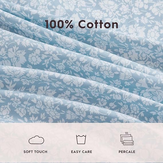 Laura Ashley - Twin XL Size Sheet Set with Fitted Sheet & Pillowcase