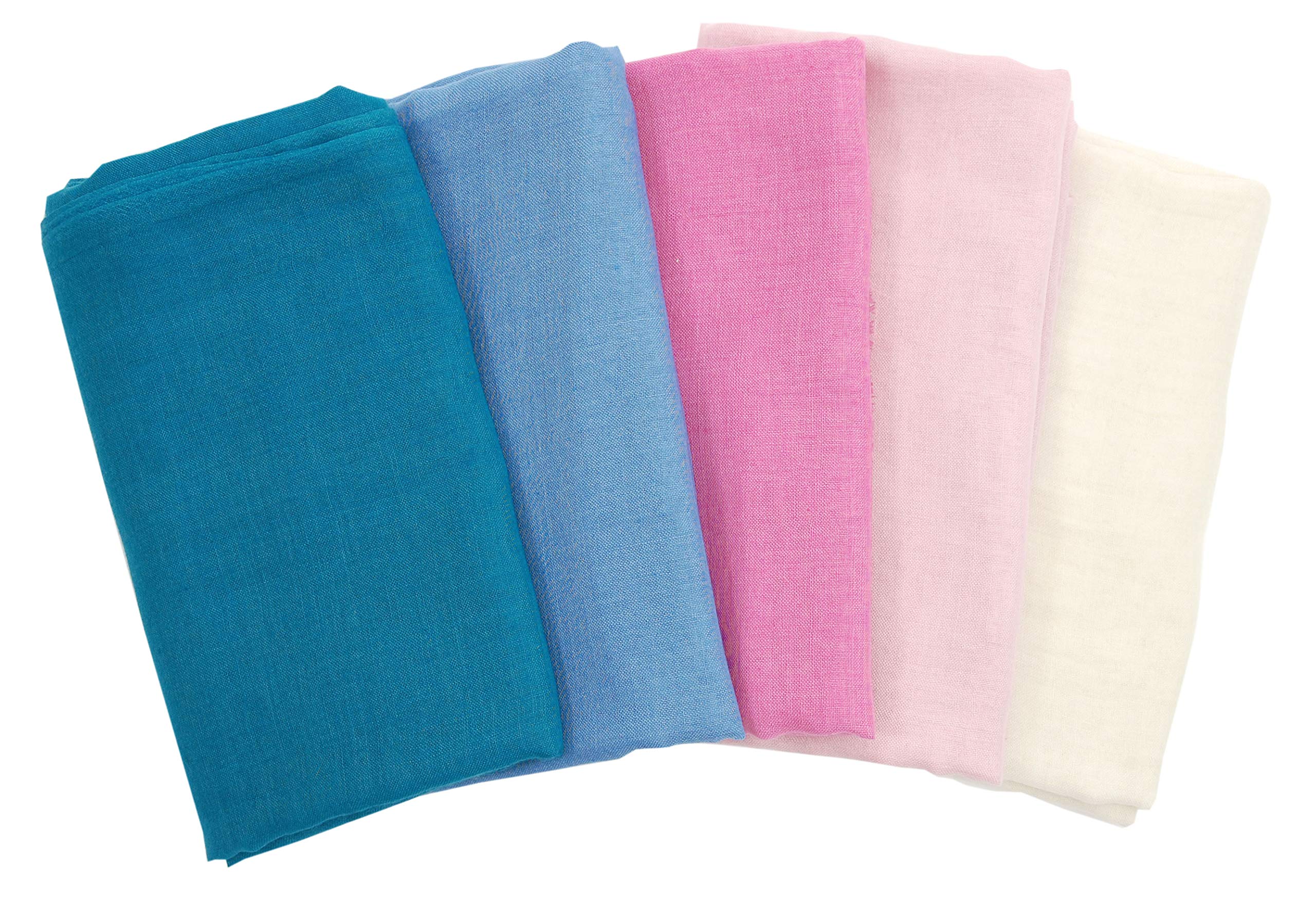 Bovari Pashmina Kaschmir Schal Damen - 70% Kaschmir 30% Seide - extra leicht/dünn - Sommerschal - 200 x 70 cm