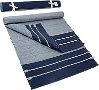 YOGAYO Gayo Handmade 100% Organic Cotton Yoga Mat - Washable Natural Rug for Hot Yoga, Travel, 74x26 Inches Multi-Color