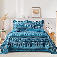 Vista 16 de TWINRUN Juego de ropa de cama de algodón tamaño queen, juego de ropa de cama de algodón, juego de edredón bohemio, juegos de ropa de cama de granja