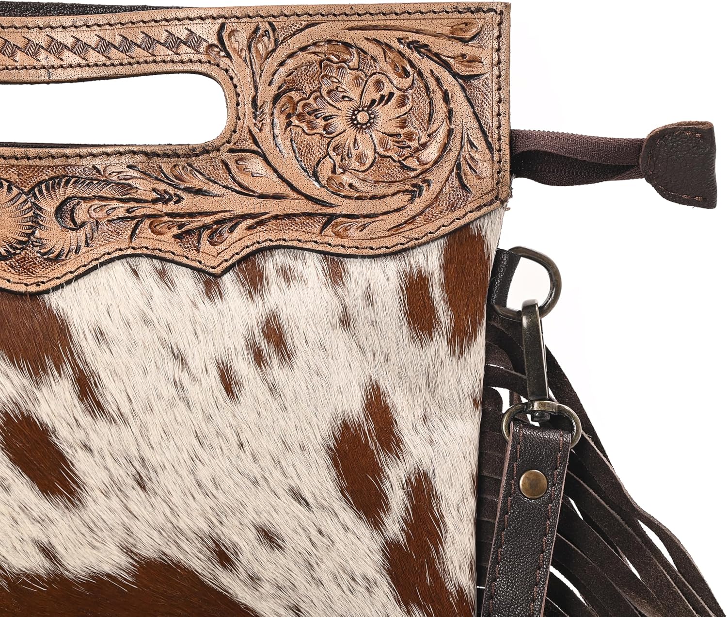 Merbaa Women Natural Cowhide Leather Crossbody Sling Bag With Adjustable Detachable Strap | Shoulder Bag | Handbag - Image 8