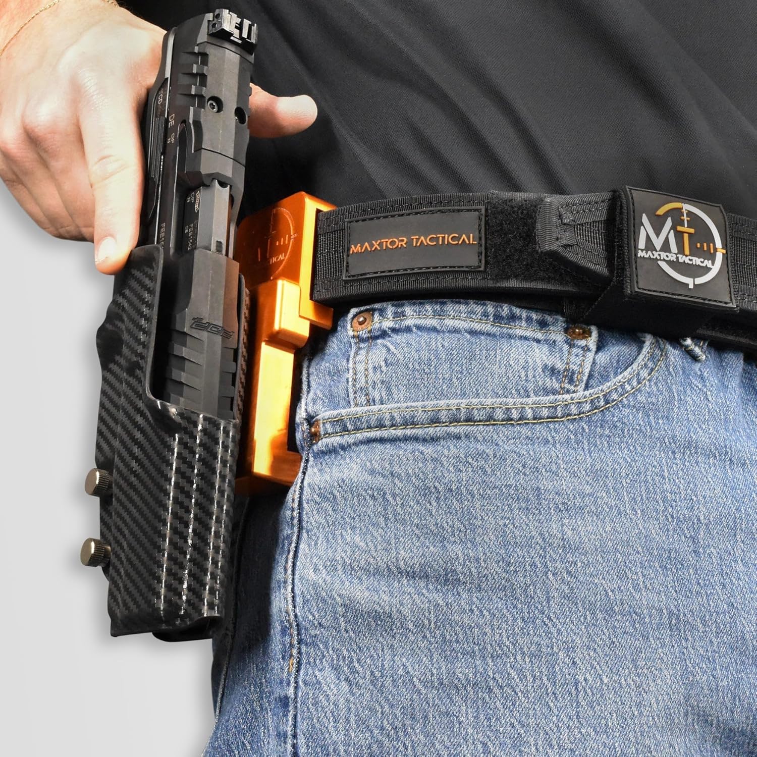 Alloy Competition Holster OWB Fits Stealth Arms Platypus Outside The Waistband Carry Gun Holster Kydex American Made OWB Aluminum Belt Attachment