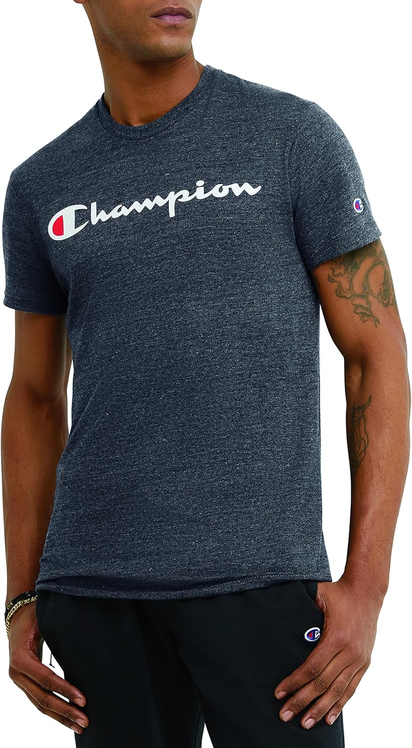 Champion Mens T-Shirt, Powerblend, Soft, Graphic T-Shirt, Most Comfortable T-Shirt for Men
