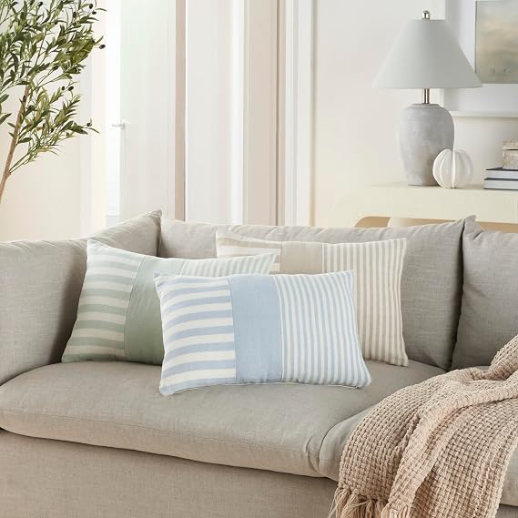 Mina Victory Lifestyle Indoor Sage 14 x 20 Throw Pillow