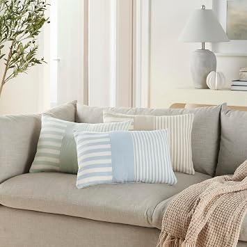 Mina Victory Lifestyle Indoor Sage 14 x 20 Throw Pillow