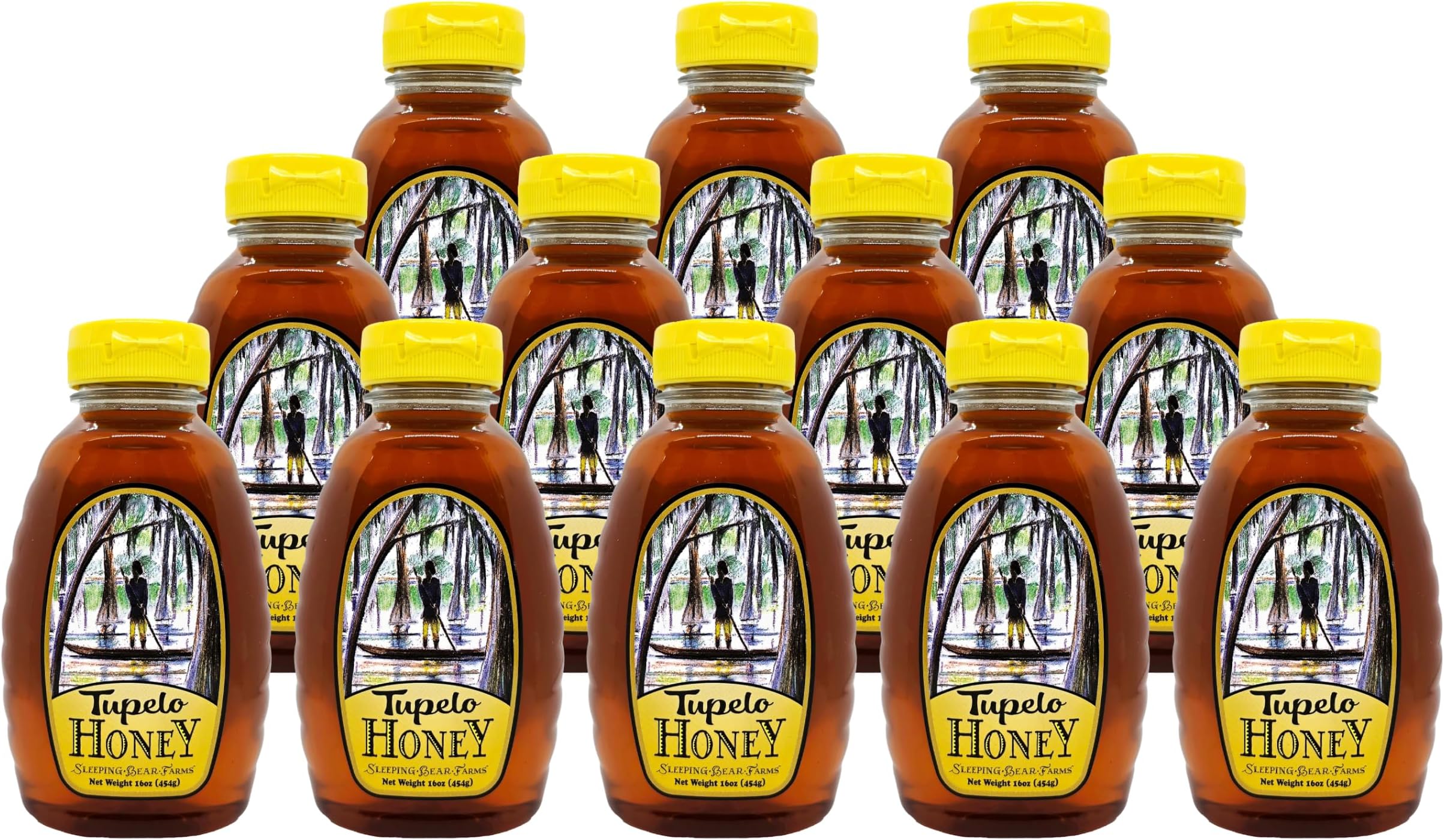Sleeping Bear Farms Tupelo Honey – Case 12x1lb | FSU Certified | Ogeechee White Tupelo