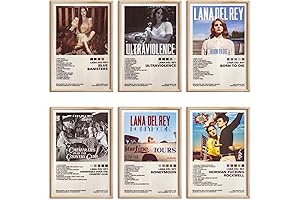 Lana Del Rey Album Wall Art Decor | Set of 6