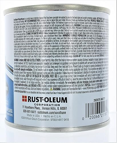 Miniatura 3 de Media pinta de poliuretano de acabado mate transparente suave al toque Varathane 262075, 262075