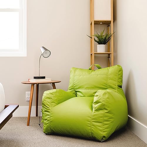 Miniatura 7 de Big Joe Roma - Puf Sapphire Smartmax, mezcla de nailon de poliéster duradera, 3 pies y puf para dormitorio con soporte para bebidas y bolsillo,