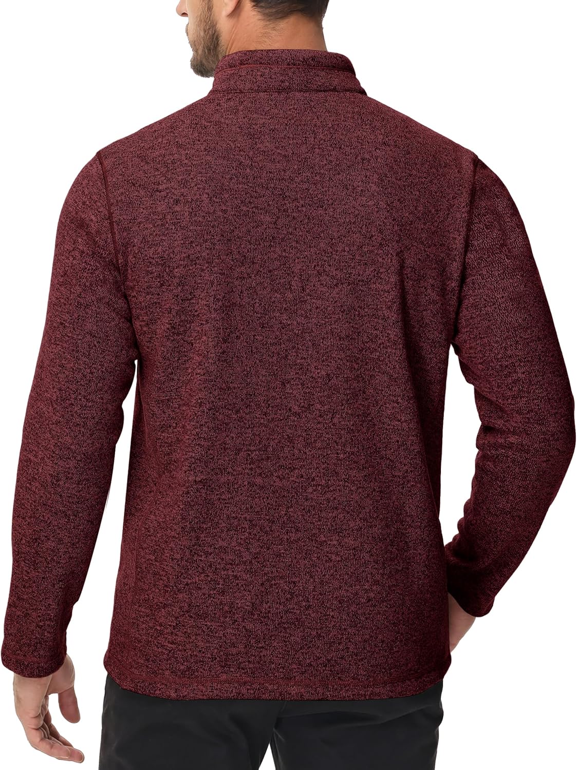 TACVASEN Mens Full Zip Fleece Jacket Soft Thermal Lined Coat Warm Casual Sweater with Pockets Work Hiking