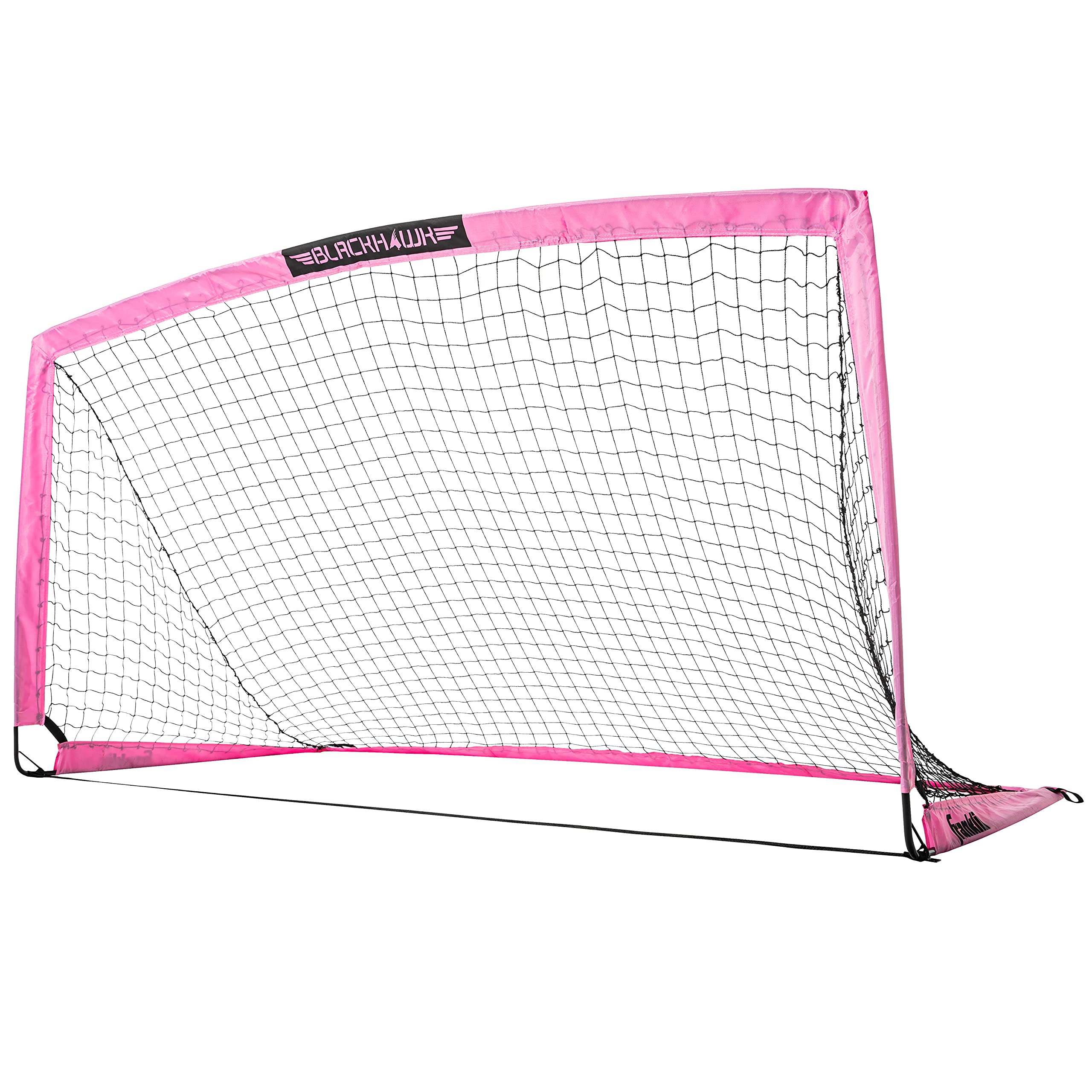 Franklin Sports Blackhawk Backyard Soccer Goal - Portable Pop Up Soccer Nets - Youth + Adult Folding Indoor + Outdoor Goals - Multiple Sizes + Colors