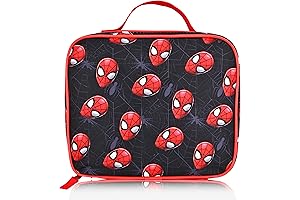 Marvel Spiderman Lunch Box for Kids. Insulated Lunch Bag for Boys, Girls, Unisex.