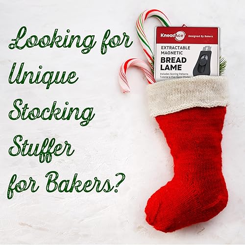 Miniatura 2 de KneadAce Herramienta de puntuación de masa magnética mejorada, herramienta profesional de puntuación de masa con hoja extraíble, herramienta de pan