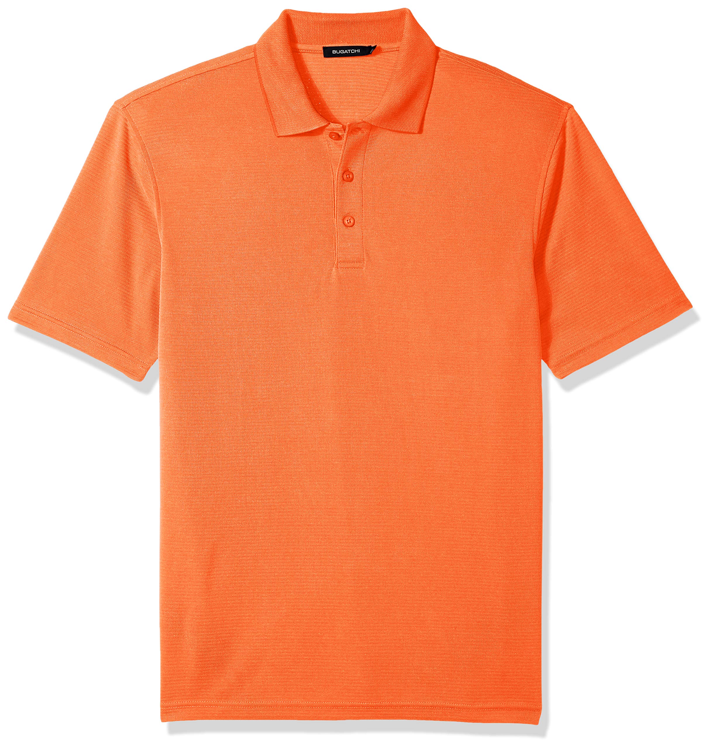 Bugatchi Men's Classic Fit Durable Microfiber Short Sleeve Polo Shirt