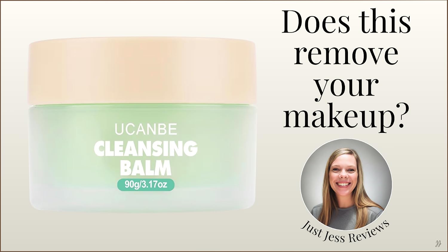 UCANBE Cleansing Balm Makeup Remover - 3.17oz, Natural Gentle, Deep Cleaning, Makeup Cleansing Balm for Waterproof Eye Face Lip Makeup, Made for All Skin Types