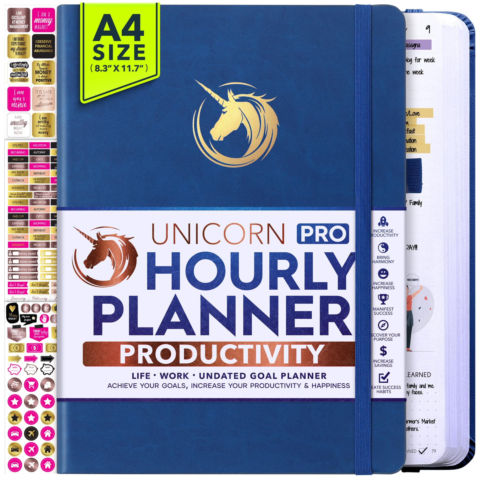 Undated Daily Weekly &amp; Monthly Planner with Budget Section