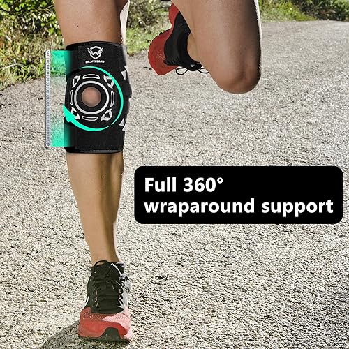 Miniatura 3 de Dr.Wellland Rodillera con estabilizadores laterales, soporte de rodilla ajustable con almohadilla de gel para rótula, rodilleras para artritis,