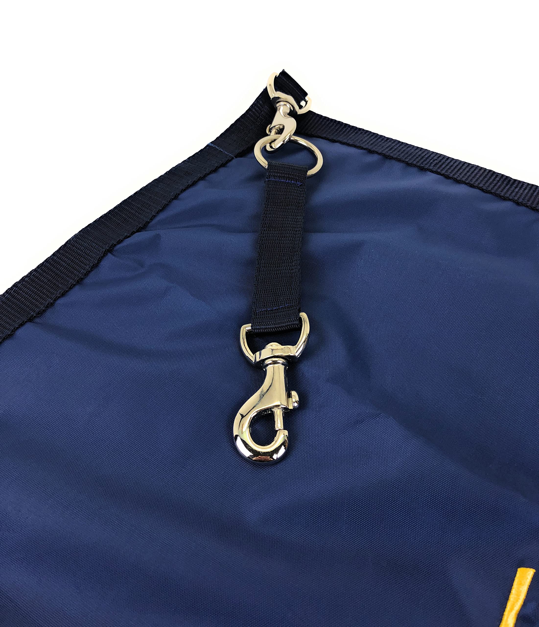 Horses, Portail de Box, En Nylon, Adapté pour être Fixé à la Plupart des Box, Assorti à la Sacoche Horses (bleu)
