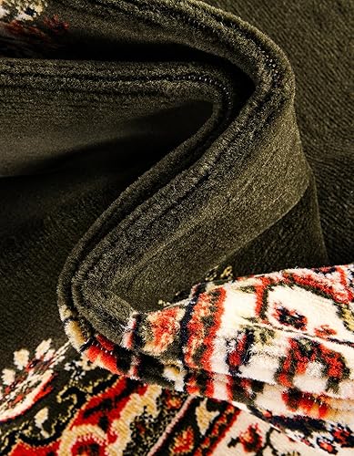 Vista 596 de Unique Loom Reza Collection- Alfombra, Polipropileno, Marrón Marrón/ marfil