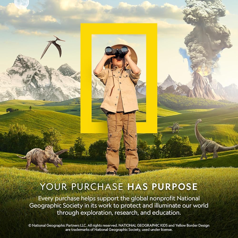 National Geographic Earth Science Kit – 100+ Science Experiments & Activities for Kids, Crystal Growing, Volcano Science Kit, Rock Collection, STEM Project Toy for Boys & Girls (Amazon Exclusive)
