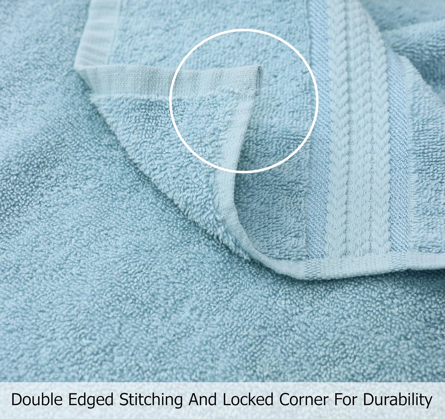 COTTON CRAFT Ultra Soft Hooded Towel – 2 Pack Oversized 35x70 Towel with Hood for Adults - 580 GSM 100% Cotton Ringspun Terry - Luxurious Plush Absorbent Pool Beach Bath Sheet Wrap – Light Blue