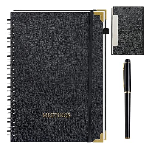 3 pcs Meeting Notebook for Work, This Comes with a