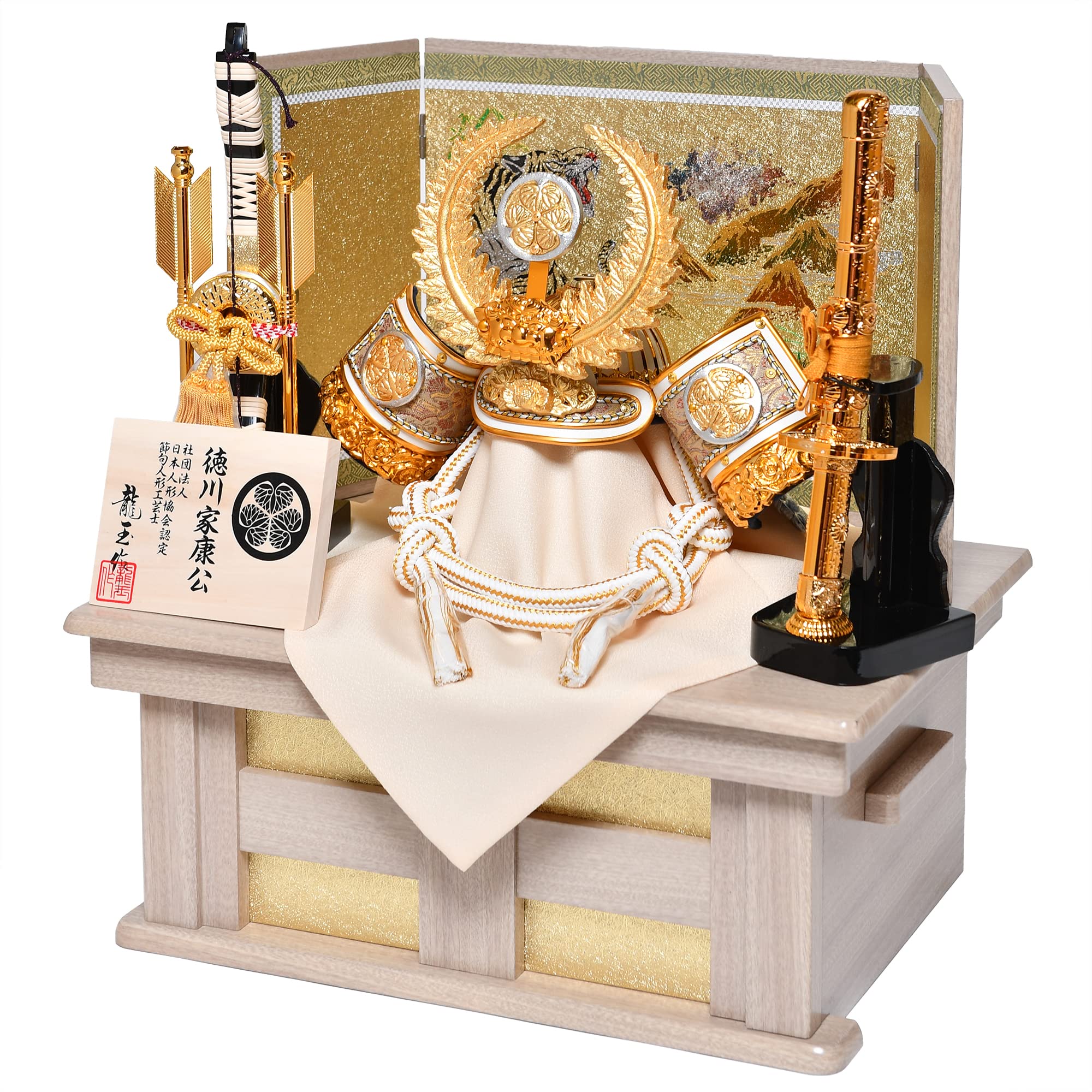 Amazon.co.jp: 【武将兜】【コンパクト収納兜】10号白鉢徳川家康公兜 