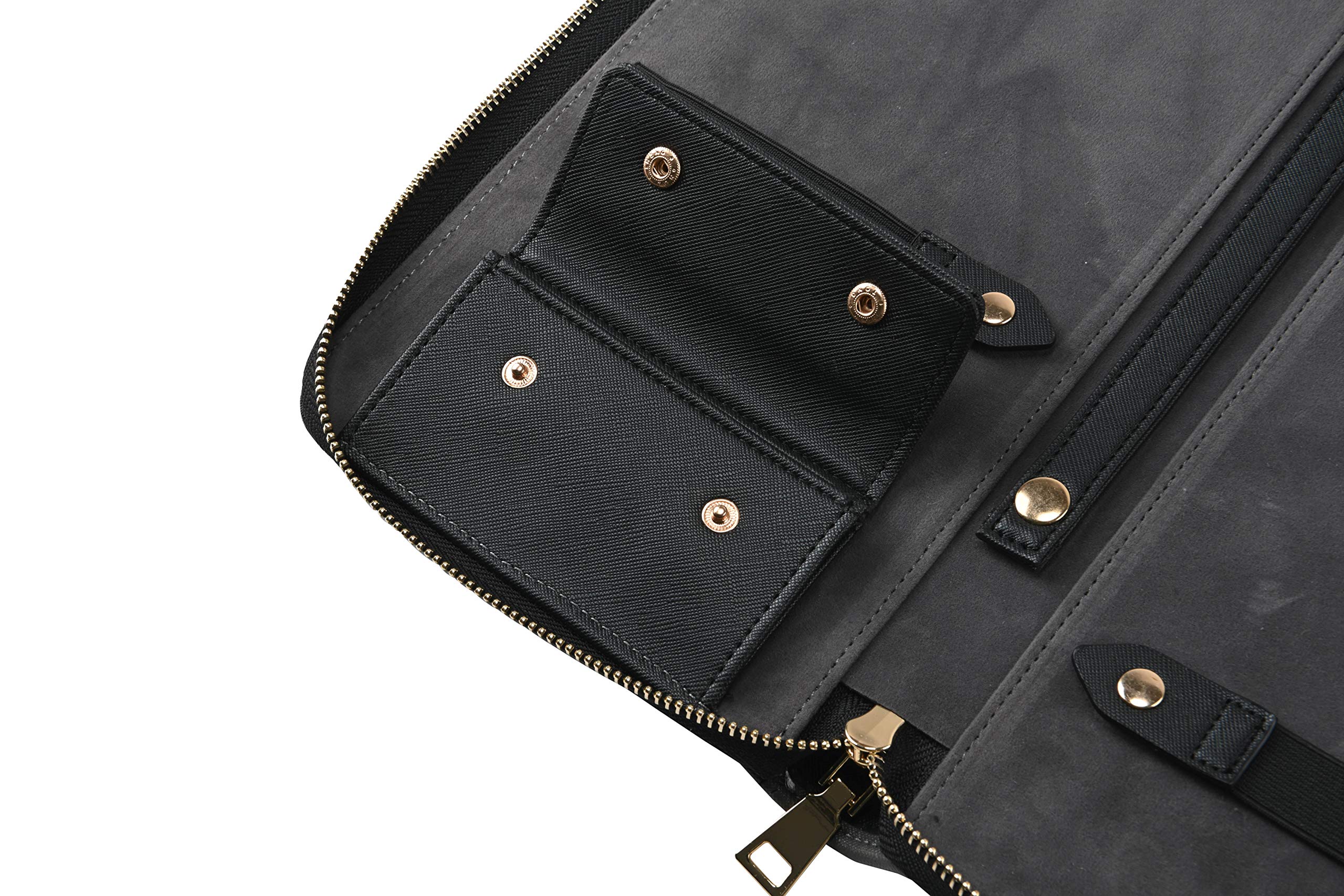 UTILE Estuche de Almacenamiento de Piel sintética para Viajes, Soporte para Corbatas, corbatines, Barras y Gemelos