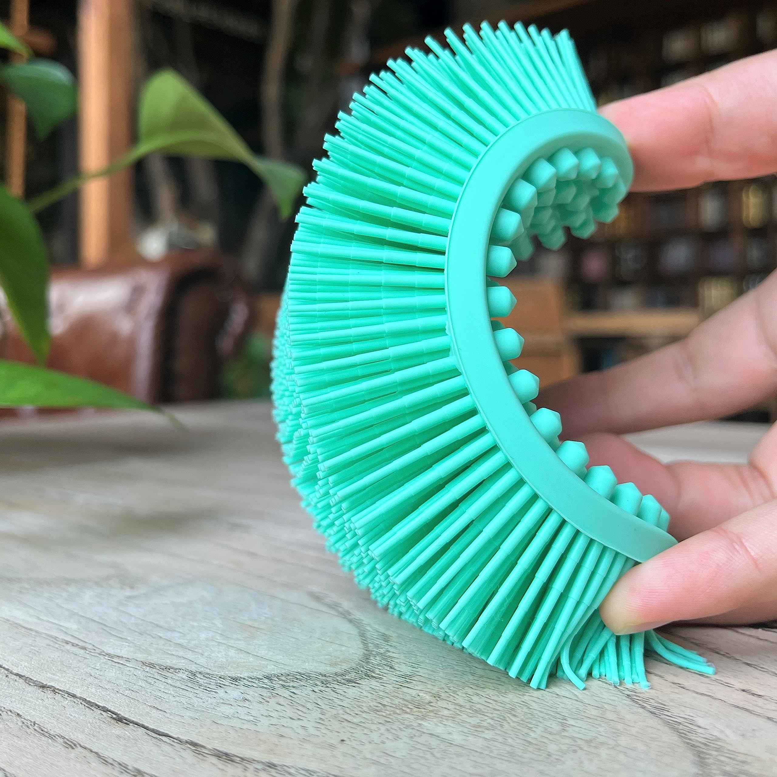 Premium Sensory Brush for Kids or Autism,Soft Silicone Body Scrubber,2 in 1 Sensory Room Occupational Therapy Brushes,Silicone Loofah,Pet Shower Brush Bath Brush Shampoo Brush - Image 4