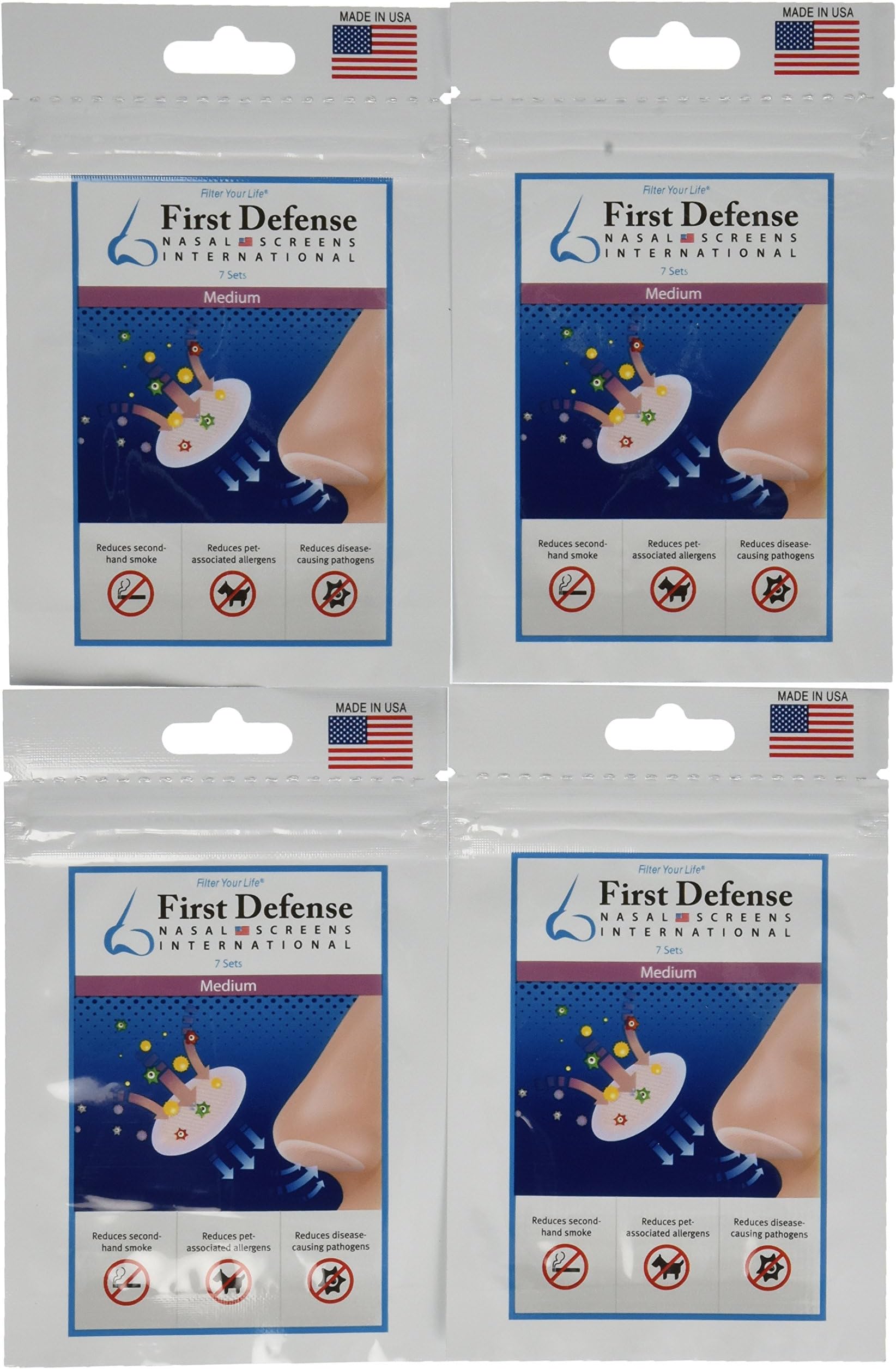 Nasal Screens (4 Pack), Medium