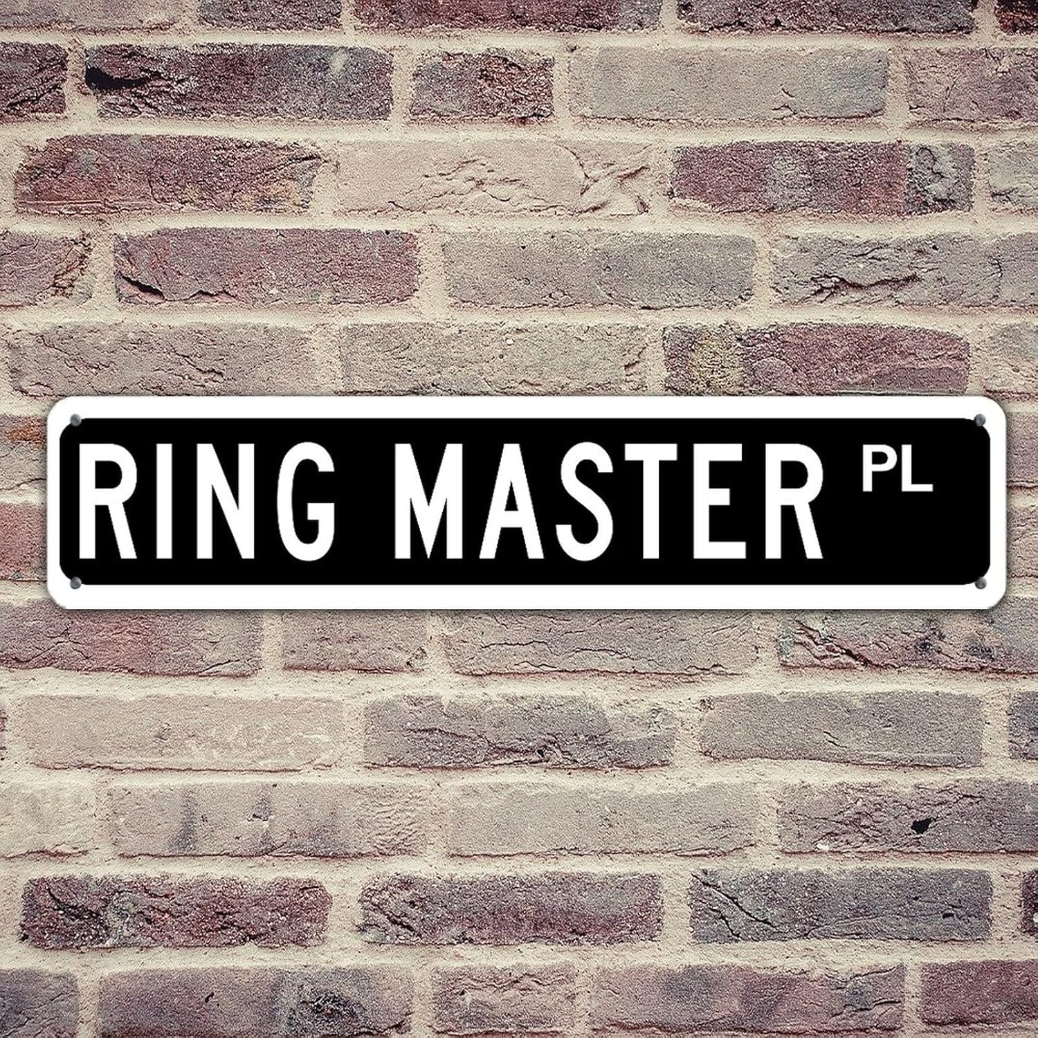 NABRAND Ring Master Solid Career Sign Personalized Street Pure Black