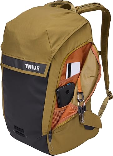 Vista 101 de Thule Paramount - Mochila de 27 litros - Mochila de viaje - Bolsillo acolchado para una computadora portátil de 16 pulgadas, color verde suave