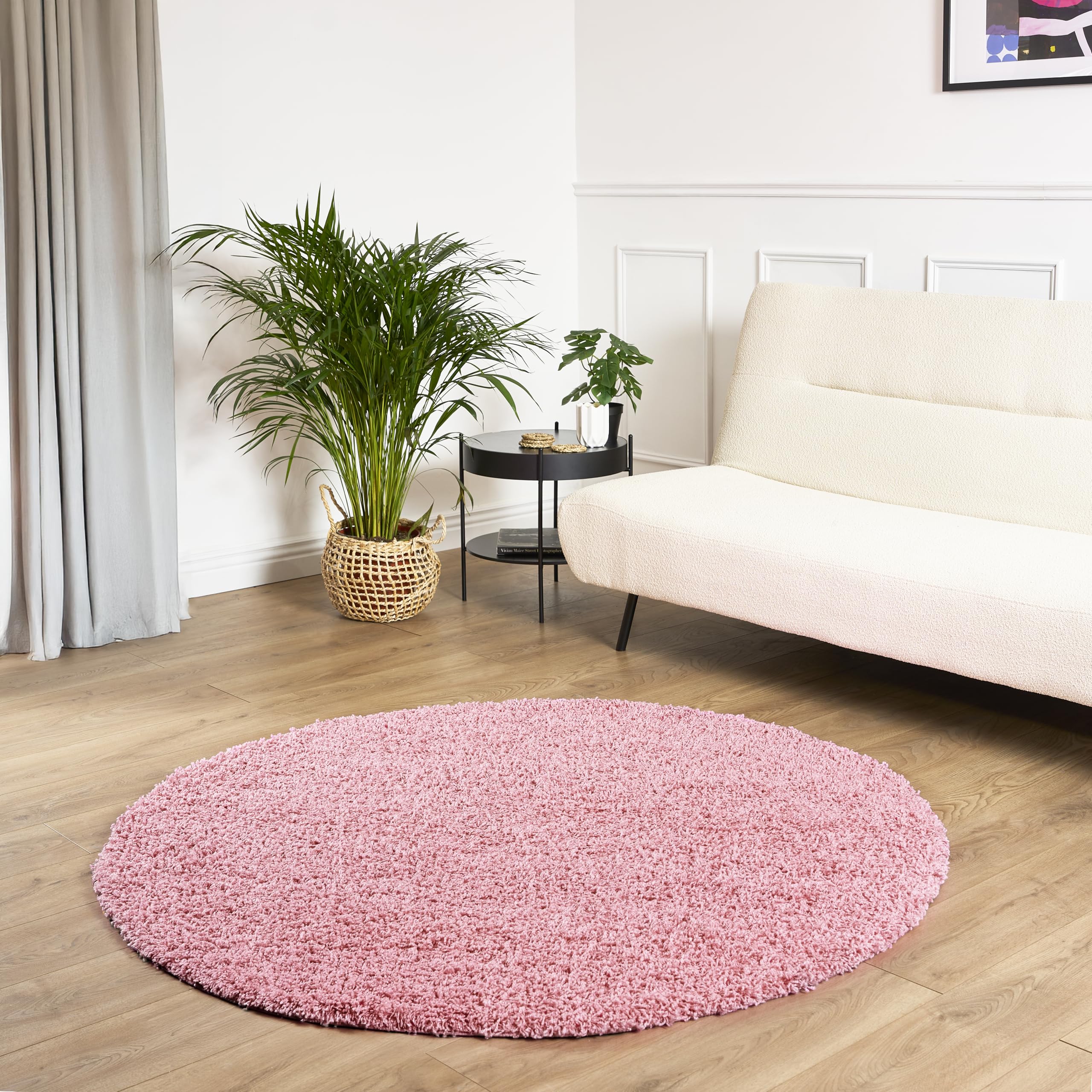 Bravich Navy Blue Shaggy Rug 80 x 150cm (2'7" x 4'11") 5cm Pile Medium Thick Fluffy Living Room Hessian Backed Washable — view 23